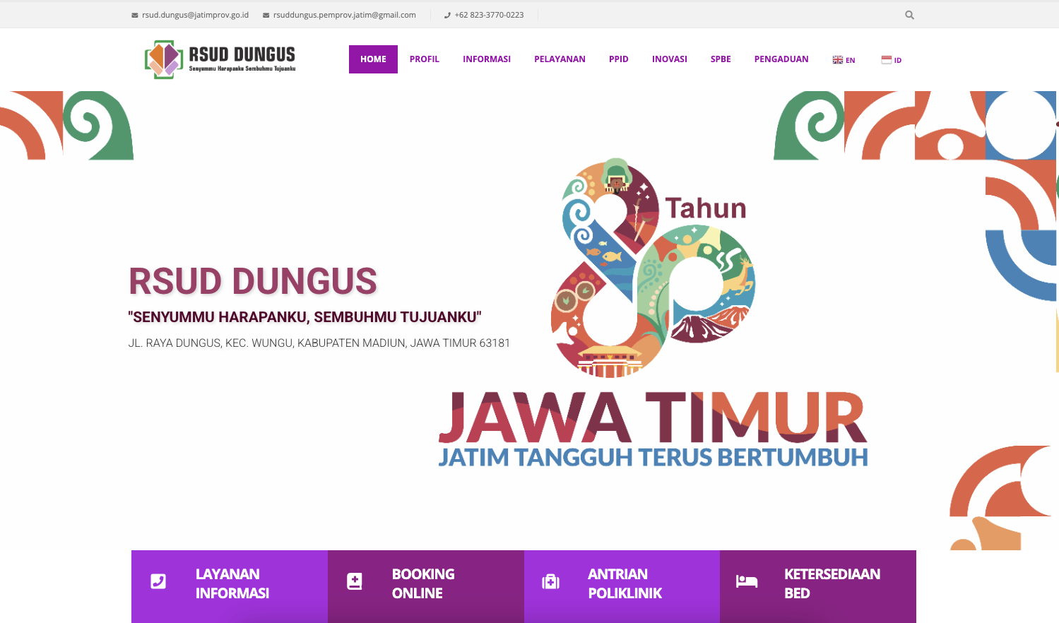 RSUD Dungus Website
